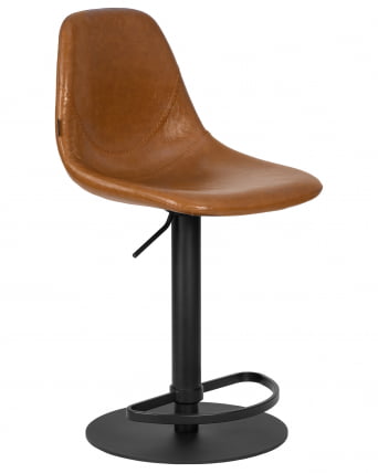 Стул барный DOBRIN ROME (коричневый винтажный PU (MS09))_1