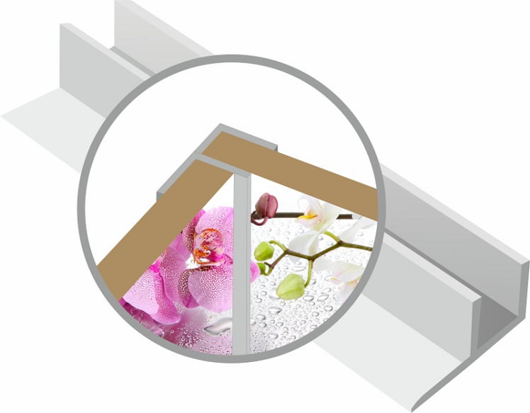 Профиль для стеновой панели F-3 белый_0