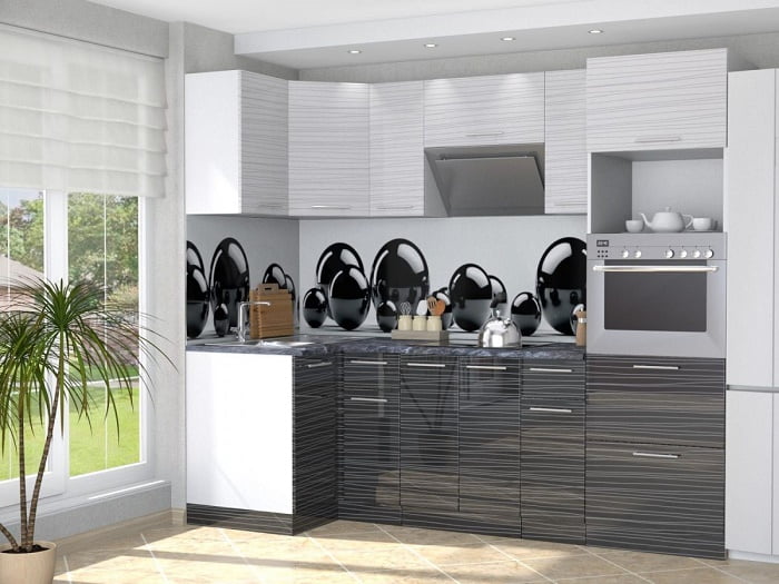 Глянцевый фартук (КОМПОЗИТ) KM 34_3