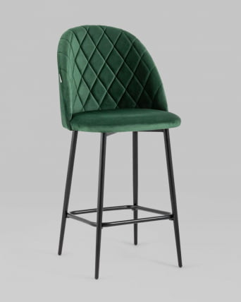 Стул полубарный Марсель ПЛ велюр Зеленый_1