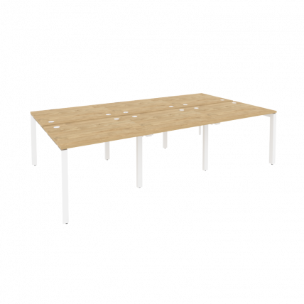 Рабочая станция на П-образном м/к ONIX O.MP-D.RS-6.1.8 Тиквуд Светлый/Белый_0