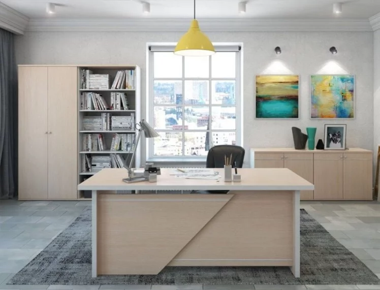 Стол письменный 190 ZOM27510202 Дуб шамони светлый_2