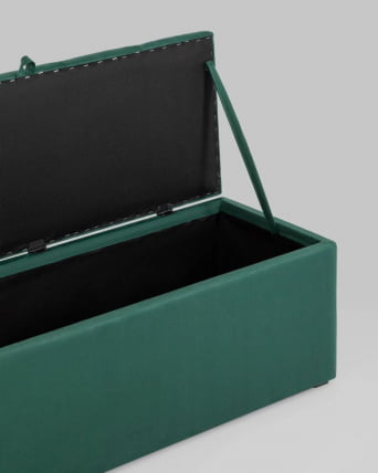 Пуф с крышкой Нильсон 2 велюр Зеленый_5