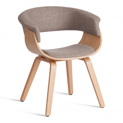 Стул VIMTA (mod.8021) дерево / ткань, 69х56х77 см, натуральный/бежевый, Aimcasa 5_0