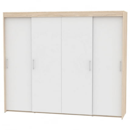 Шкаф-купе T-5-198х235х45(ДСС-Белый-3)_0