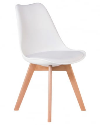 Стул обеденный DOBRIN JERRY SOFT (ножки светлый бук, цвет сиденья белый (W-02)) 4 шт_2