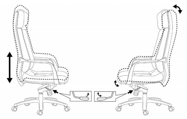 Кресло руководителя Бюрократ _DAO/BROWN_5