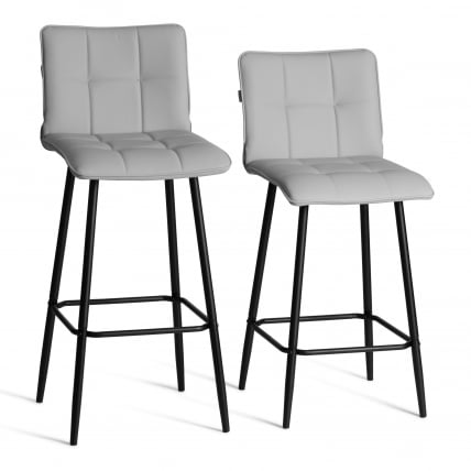 Барный стул Bari/Бари экокожа , черный, 45х56х110 см_13