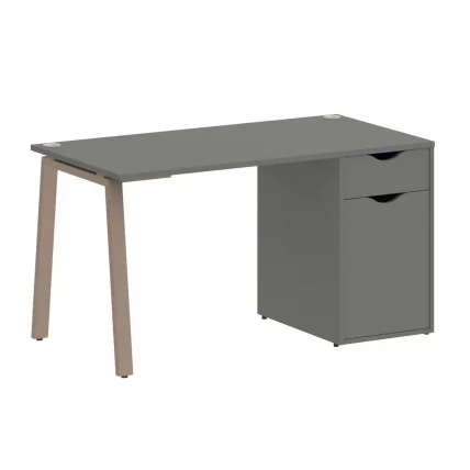 Стол письменный HOME OFFICE VR.SP-3-138.1.A Металлик/Мокко металл_0