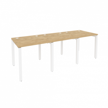 Рабочая станция на П-образном м/к ONIX O.MP-RS-3.0.8 Тиквуд Светлый/Белый_0