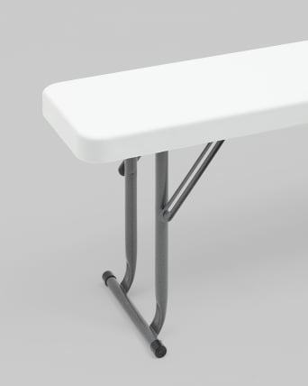 Скамейка складная 152*25*42 см белая_3