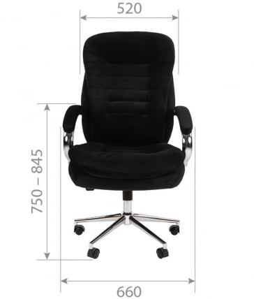 Кресло руководителя CHAIRMAN 795 HOME ткань Темно-серый_3