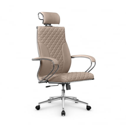 Кресло руководителя Metta L 2c 44C/K116 Infinity Easy Clean (MPES) Комплект 7 Темно-бежевое_0