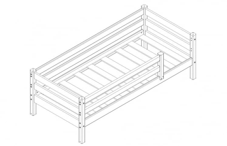Кровать Соня Вариант 3 с защитой по периметру_1