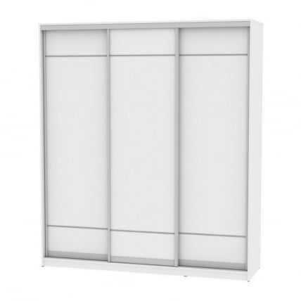 Шкаф-купе B-230х200х60-1(Белый-D7D7D7)_0