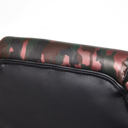 Кресло RACER GT MILITARY кож/зам/ткань, розовый/бордо, TW 13_12