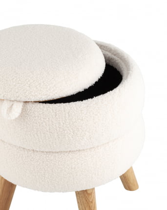 Пуф с ящиком Винни S Тедди белый_2
