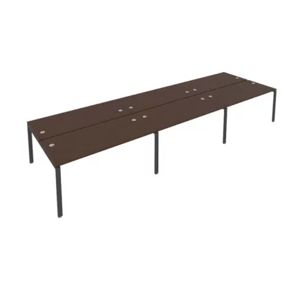 Рабочая станция на 6 раб.места Metal System Б.СМ-6.4 Венге/Антрацит_0