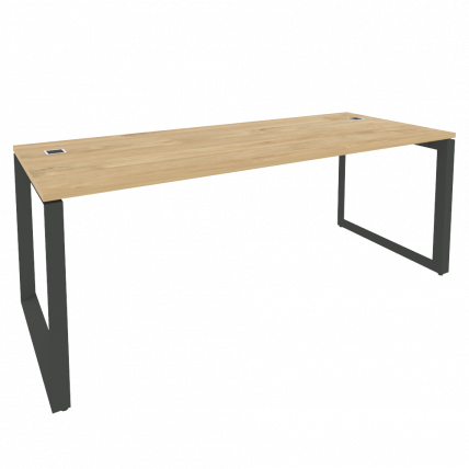 Стол рабочий руководителя на О-образном м/к ONIX O.MO-SRR-6.8 Тиквуд Светлый/Антрацит_0