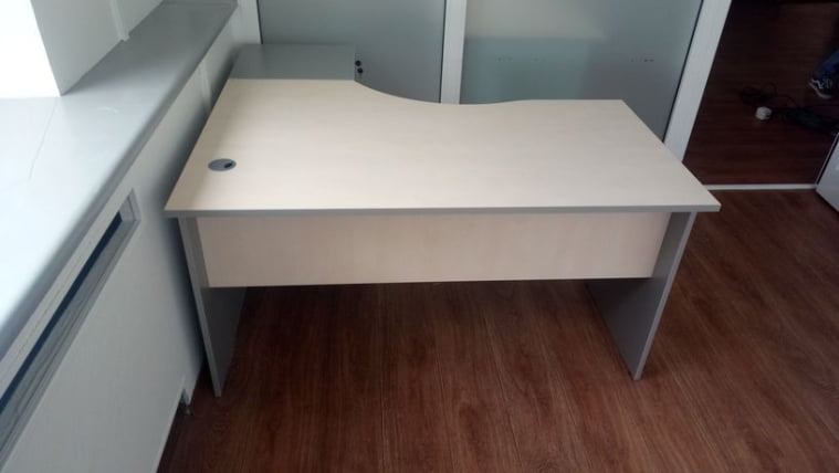 Стол письменный правый СА-2 Пр Клен/металлик_1