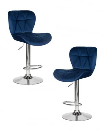 Стул барный DOBRIN BARNY (синий велюр (MJ9-117)) 2 шт_0
