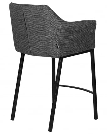 Стул полубарный DOBRIN LUCAS COUNTER (серая ткань (F-22))_3