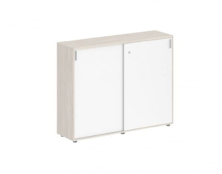 Шкаф-купе средний с замком Sigma SG.712.OL.WH Дуб светлый Белый_0