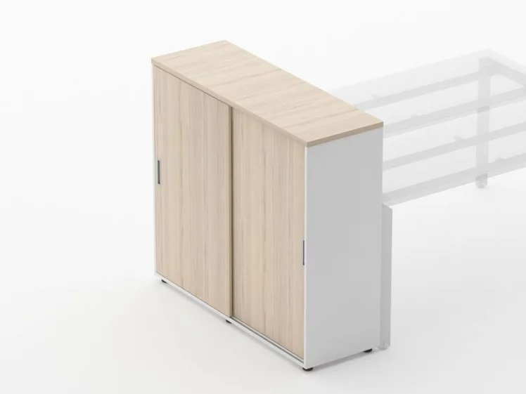 Тумба-купе высокая для рабочего модуля Deka 9.03.125 Туя/Белый_2