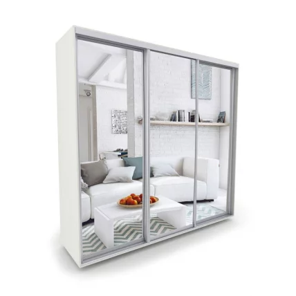 Шкаф-купе 3-х дверный Акцент-Сим З 1500х600 Выбеленное дерево_0