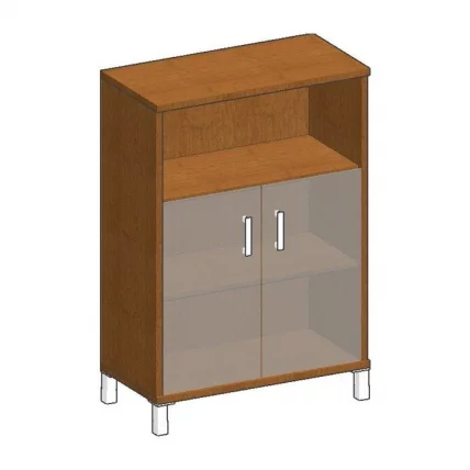 Стеллаж стекло тонированное В420.5 Орех Даллас_0