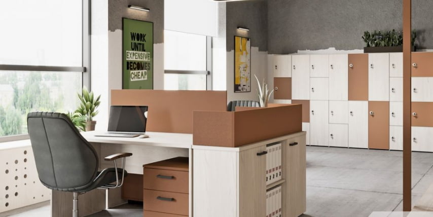 Комплект дверей средних (2 шт.) LEMO L-018 Карамель нюд_1