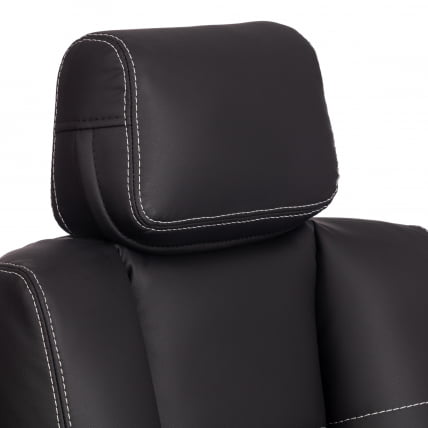 Кресло OXFORD хром кож/зам, черный, 36-6_8