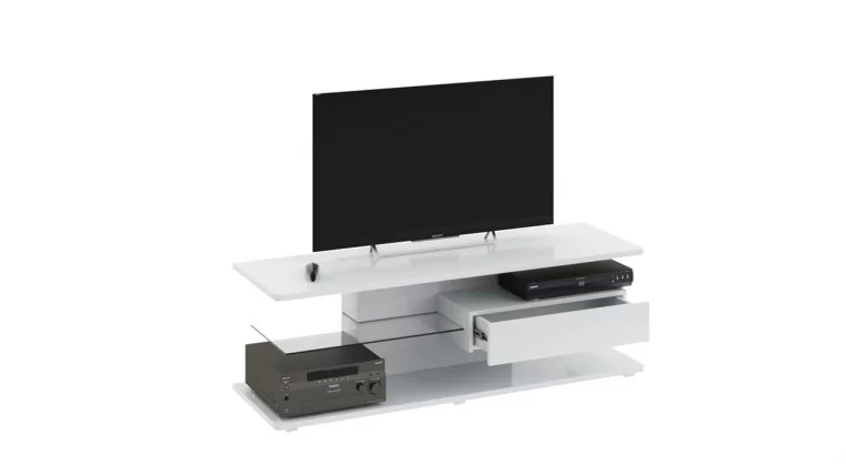 Тумба ТВ тип 1 Diamond Белый глянец_1