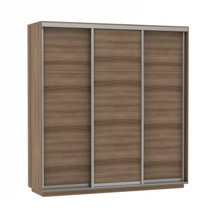 Шкаф-купе трехдверный Экспресс Трио Элемент 2100х2400h Ясень шимо тёмный_0