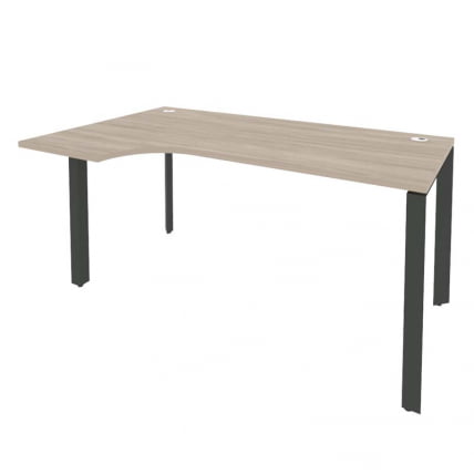 Стол эргономичный левый на П-образном м/к ONIX O.MP-SA-1L Дуб Аттик/Антрацит_0