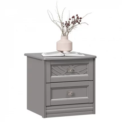 Тумба прикроватная Джулия ЛД 695.030.000 Оникс серый_2