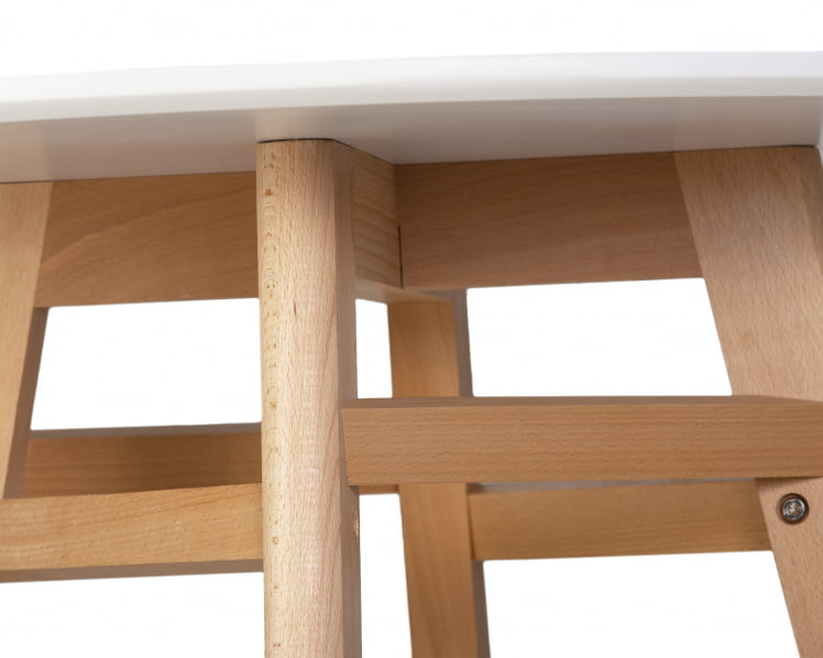 Стол обеденный ALBERT 80 Белый_4