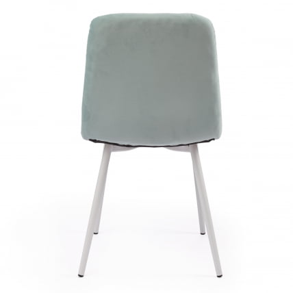 Стул CHILLY MAX Велюр/металл , 45 х 54 х 90 см , бирюзовый 20/белый_3