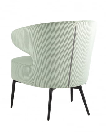 Кресло лаунж Royal Stripes велюр Фисташковый_5