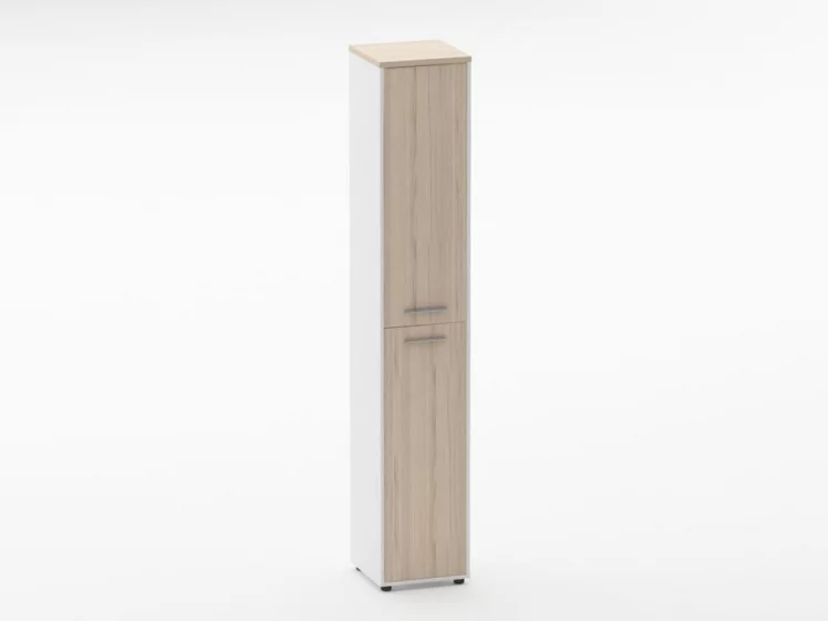 Шкаф 5 узкий закрытый Deka 10.23.16Пр Туя/Белый_0