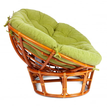 Диван MAMASAN/МАМАСАН 23/02 W /с подушкой/ подушка 182х119 см, 169х102х80 см, Honey (мед), флок, олива, 23_1