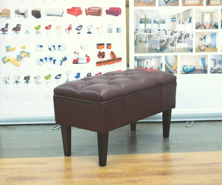 Банкетка Дуфф кожа Bordo_0