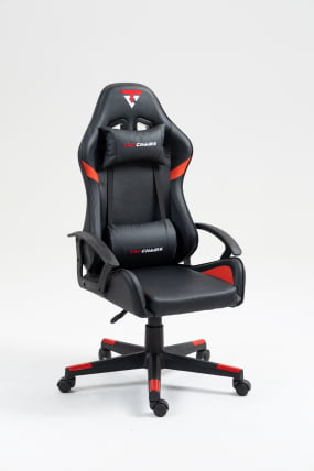 Кресло спортивное TopChairs Warden черно-красный_0