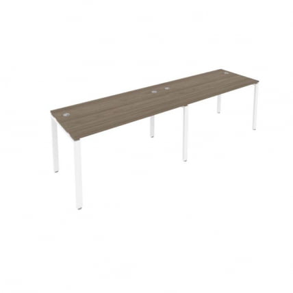 Рабочая станция на 2 раб.места Metal System Б.СМ-2.3 Вяз/Белый_0