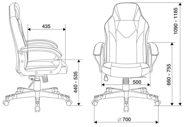 Геймерское кресло Zombie GAME 17 Черный_17