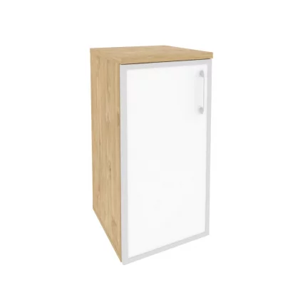 Шкаф низкий узкий левый ONIX O.SU-3.2R(L) white Тиквуд Светлый_0