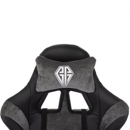 Кресло компьютерное BRABIX Forcer GM-127, 2 подушки, экокожа/велюр, черное/серое_7