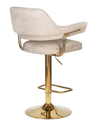 Стул барный DOBRIN CHARLY GOLD (бежевый твид (LEO26)) 2 шт_4