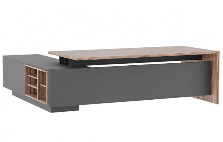 Стол письменный на опорной креденции DALI DLI37210332 Орех Антрацит_1