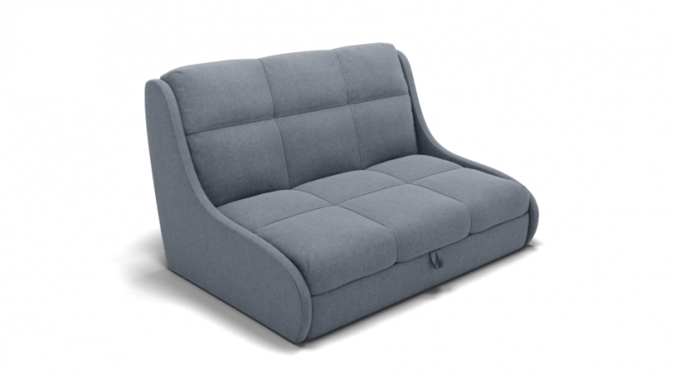 Диван Куба 1200 (ЗР) Цвет фасада: Серый; Тип: Прямой; Материал фасада: Металл/Велюр_0